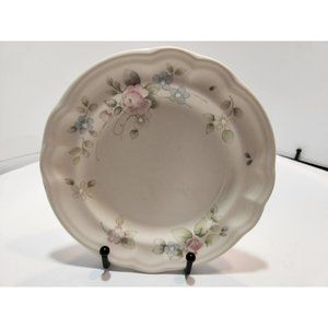 Vtg Pfaltzgraff Tea Rose Salad/Desert Plates Stoneware USA 7 3/8" Set of 5